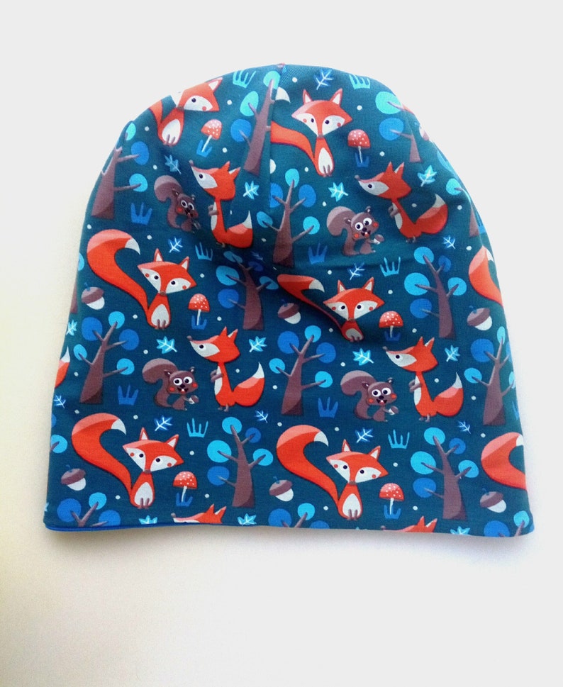 Baby SIZE * Newborn Fox beanie Jersey fox hat Baby beanie Jersey hat