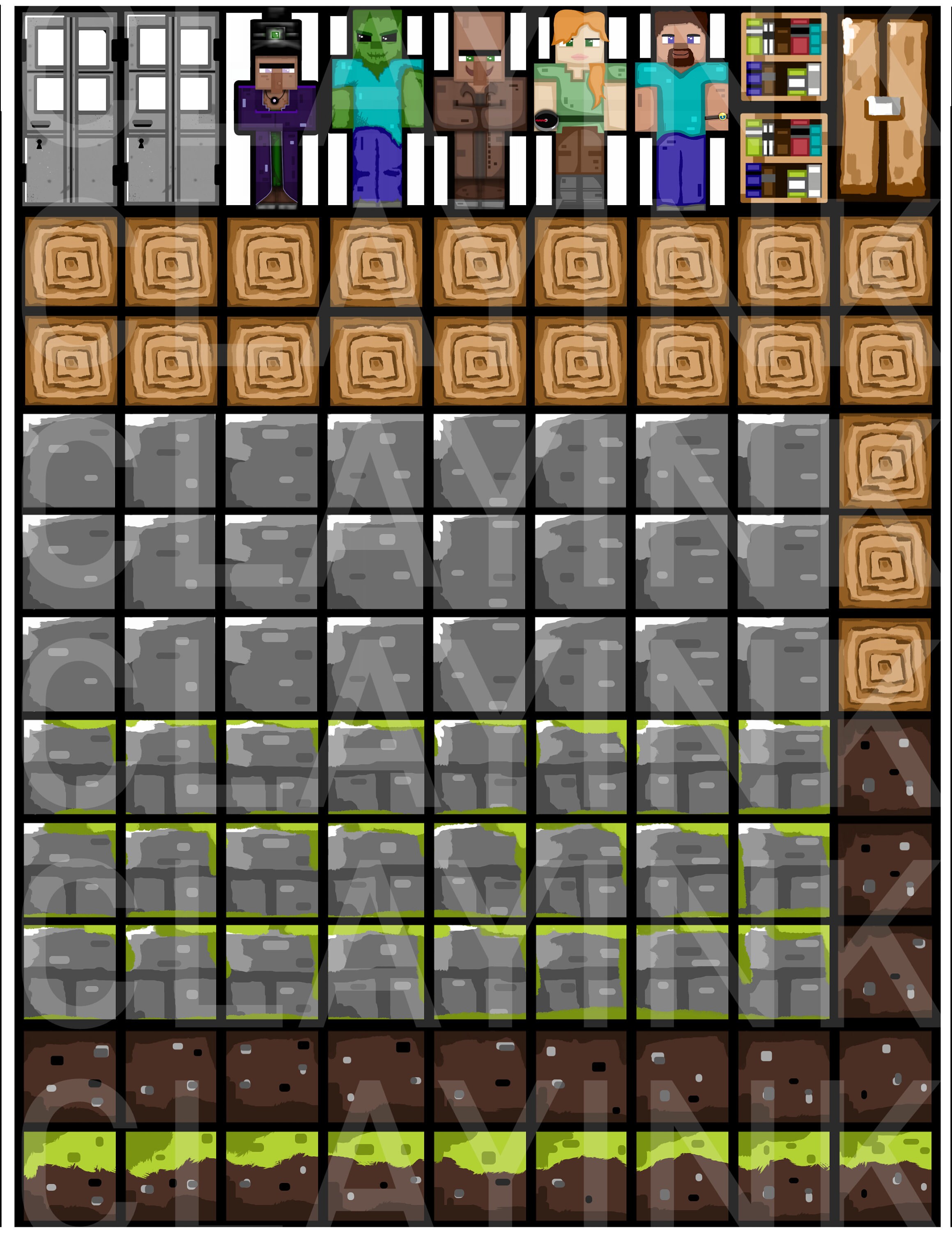 Minecraft Set House Building Kit Fridge / Locker Etsy