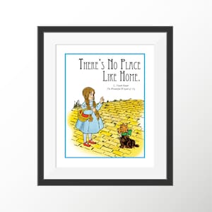 Wizard of Oz Art Dorothy Baum Storybook Kids Room Kids Wall Decor Nursery Art Decor Prints Book Quotes Literature Prints