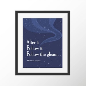 Tennyson Poetry Art Nursery Wall Art Nursery Decor Nursery Print Poem Print Literature Quote Literary Quote Baby Prints Children Room Decor