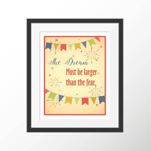 Kinderzimmer Kunst Dekor Druck Kleine Jungen Mädchen Kinder Kind Baby Zimmer Dekor Kunstdruck Wandkunst Motivation Inspirational Zitat Dream Print