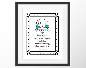 Dog Lover Gift | New Puppy Owner Gift | Rudyard Kipling Poem | Dog Poetry | Dog Wall Art | Kipling Quote Print | New Dog Owner Gift