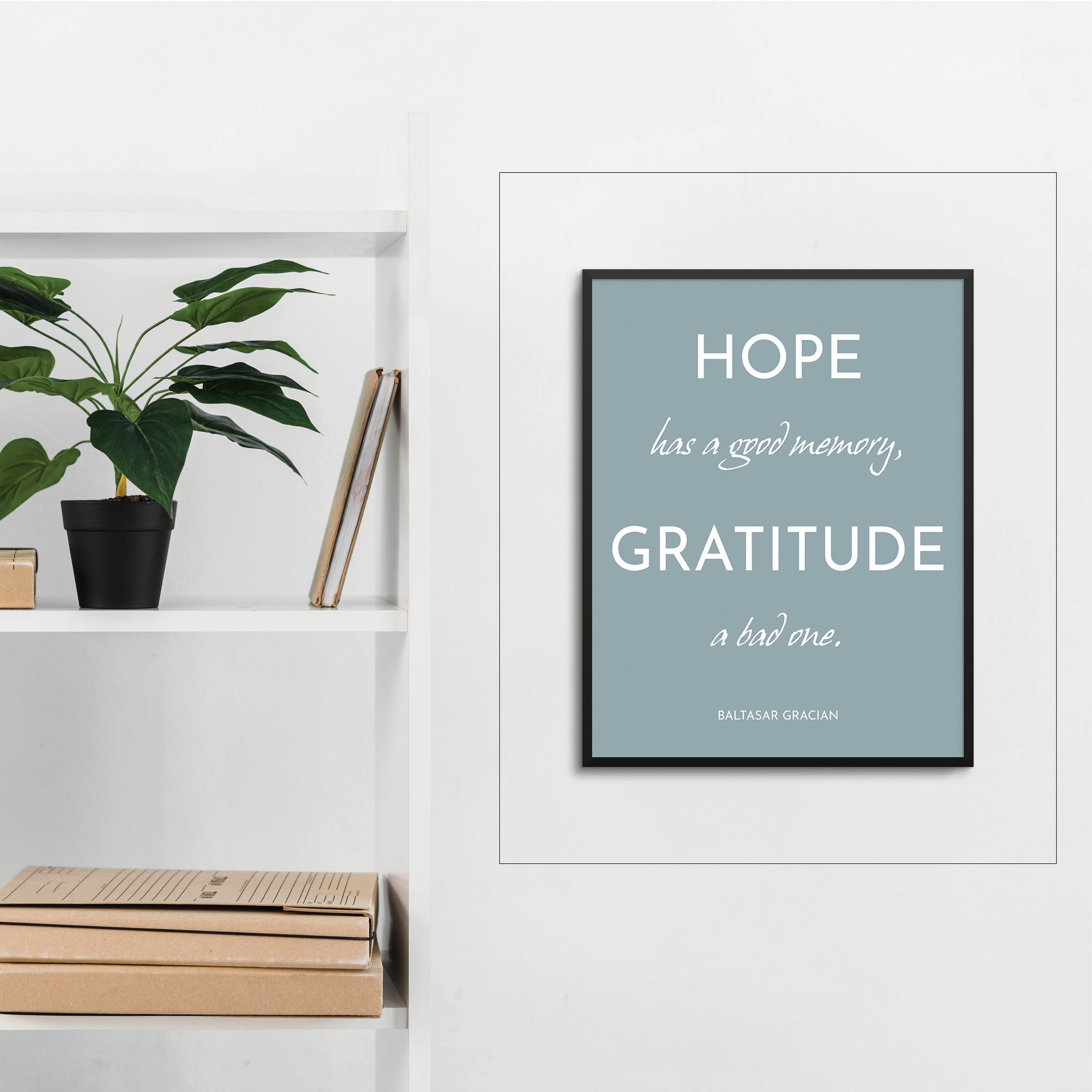 Gratitude Wall Art Office Decor Hope Quote Print Memory Etsy
