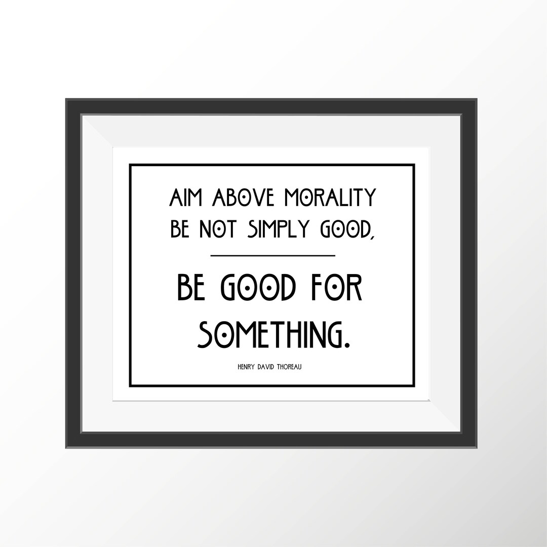 Thoreau Inspirational Print Motivational Quote Print Philosophy Poster ...