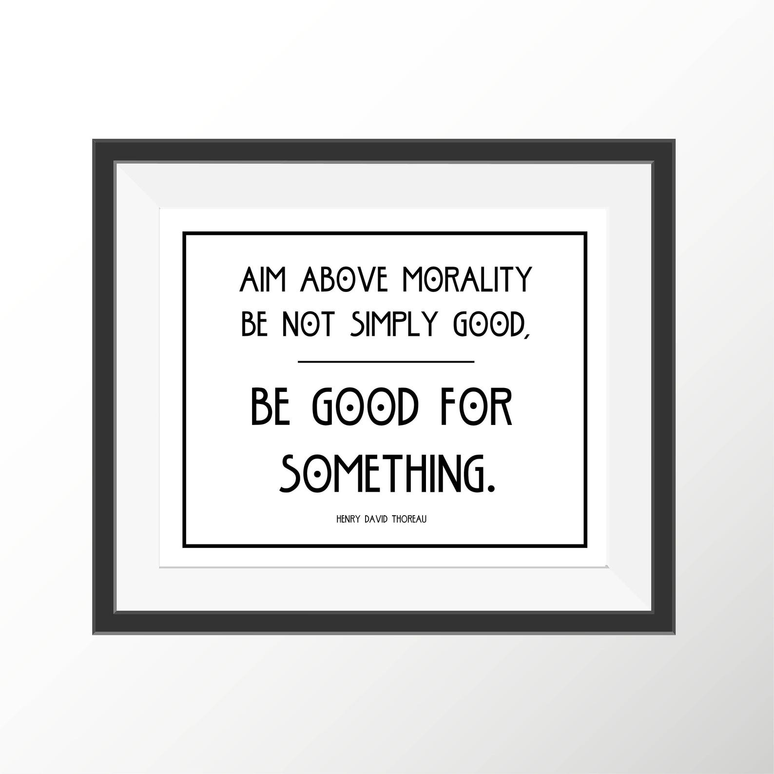 Thoreau Inspirational Print Motivational Quote Print Philosophy Poster ...