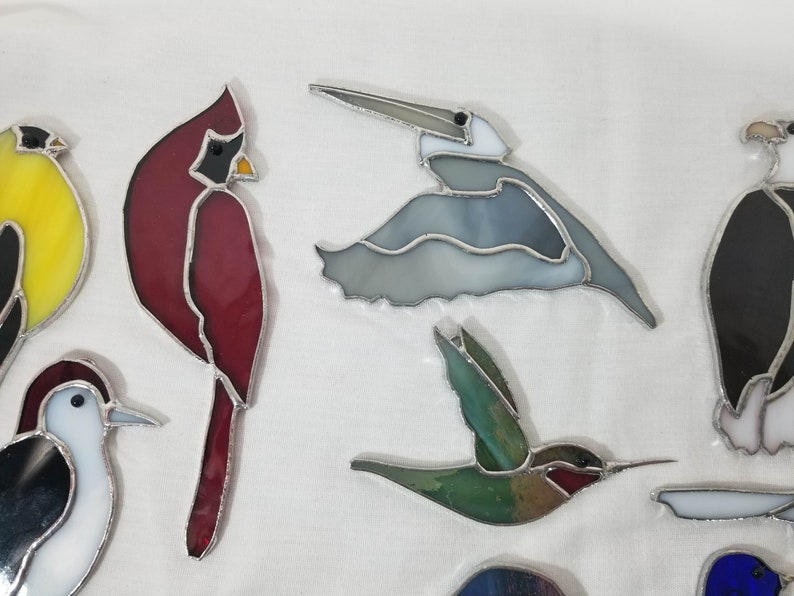 New Hummingbird Stained Glass Kit. Perfect for Beginners. Etsy