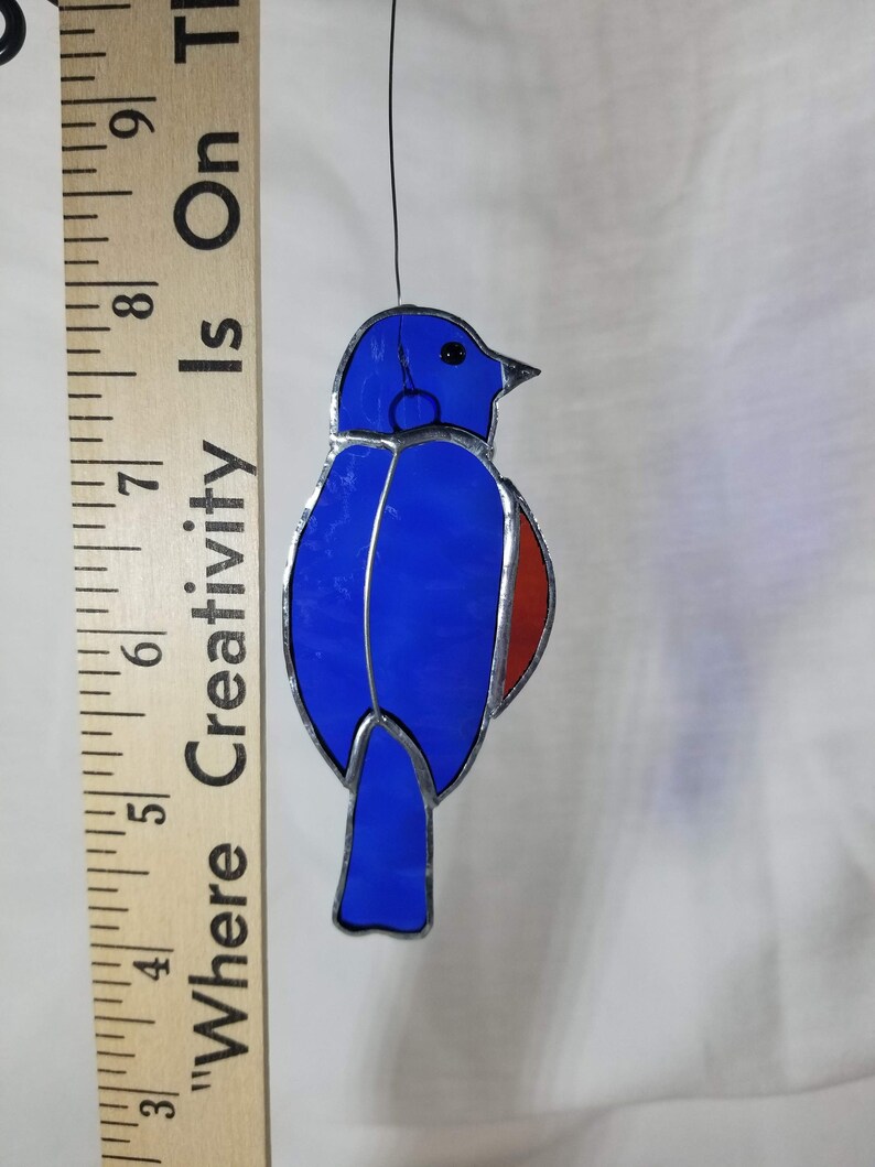 New Blue Bird Stained Glass Kit. Perfect for Beginners. Ready for Foil