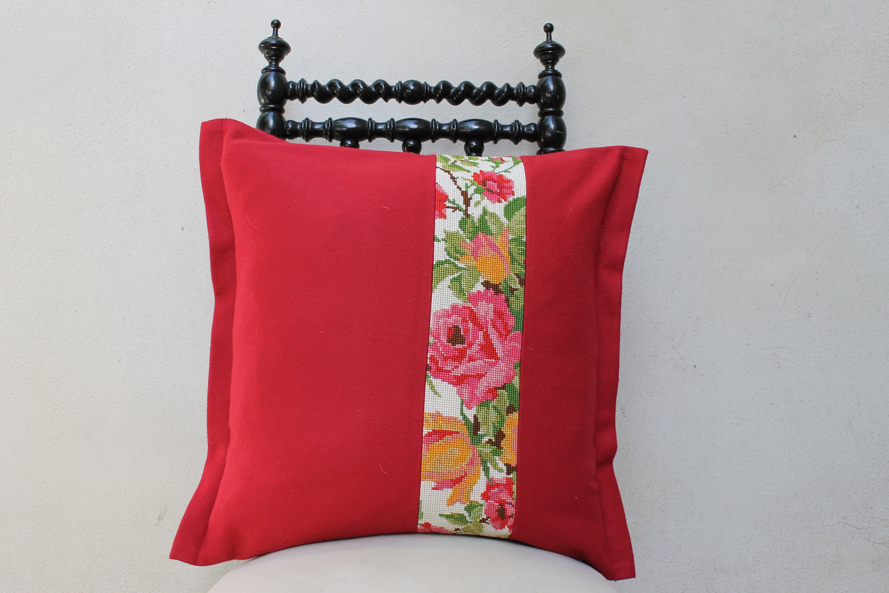 Coussins Les Roses & Les Tulipes - Laine 50x50cm