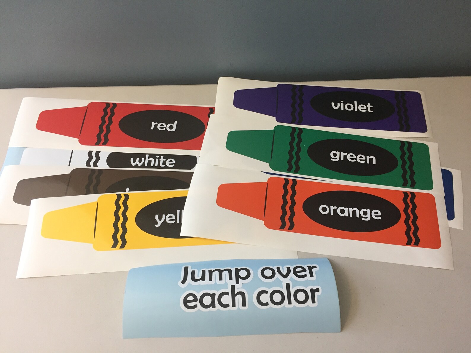 Large Crayon Jumps Vinyl Sensory Path for School Floors Etsy