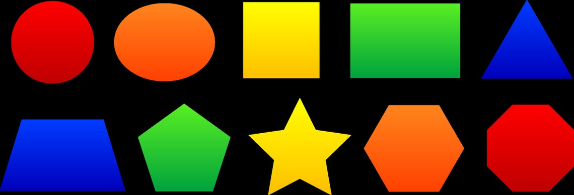 10 Shapes in 5 Colors Vinyl Sensory Path for School Floors - Etsy