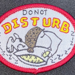 Iron or Sew on Patch do not disturb patch