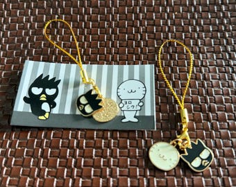 Bad Badtz maru gold string charm
