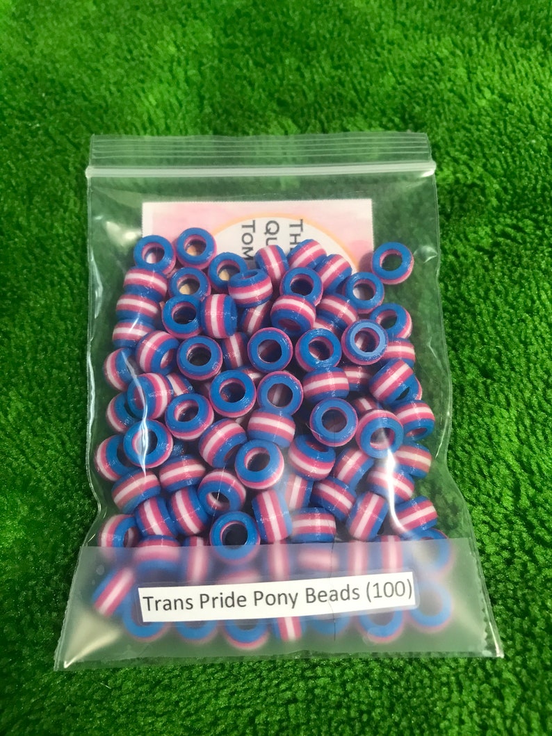 Trans Pride Beads
