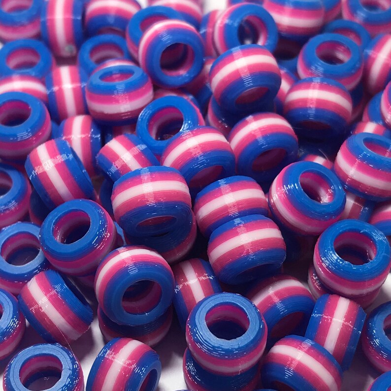 Trans Pride Beads