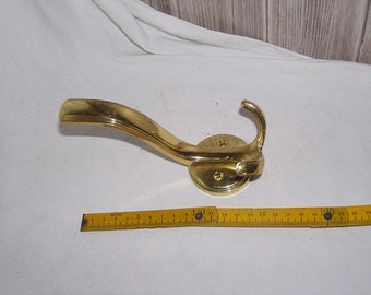 Sturdy brass wall hook, coat hook