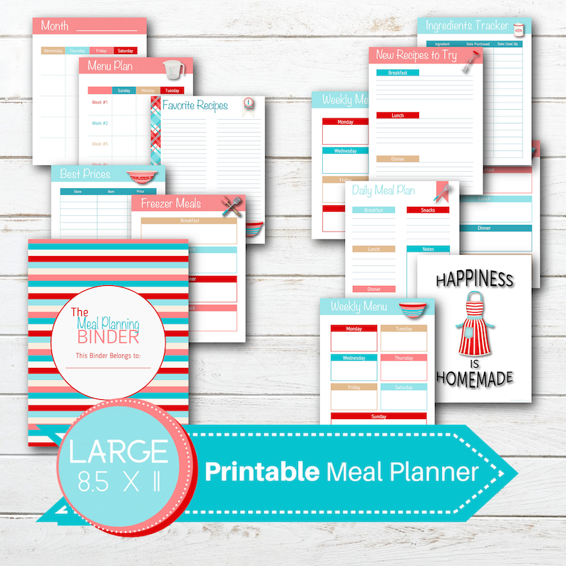 Free printable meal planner binder - namesrolf