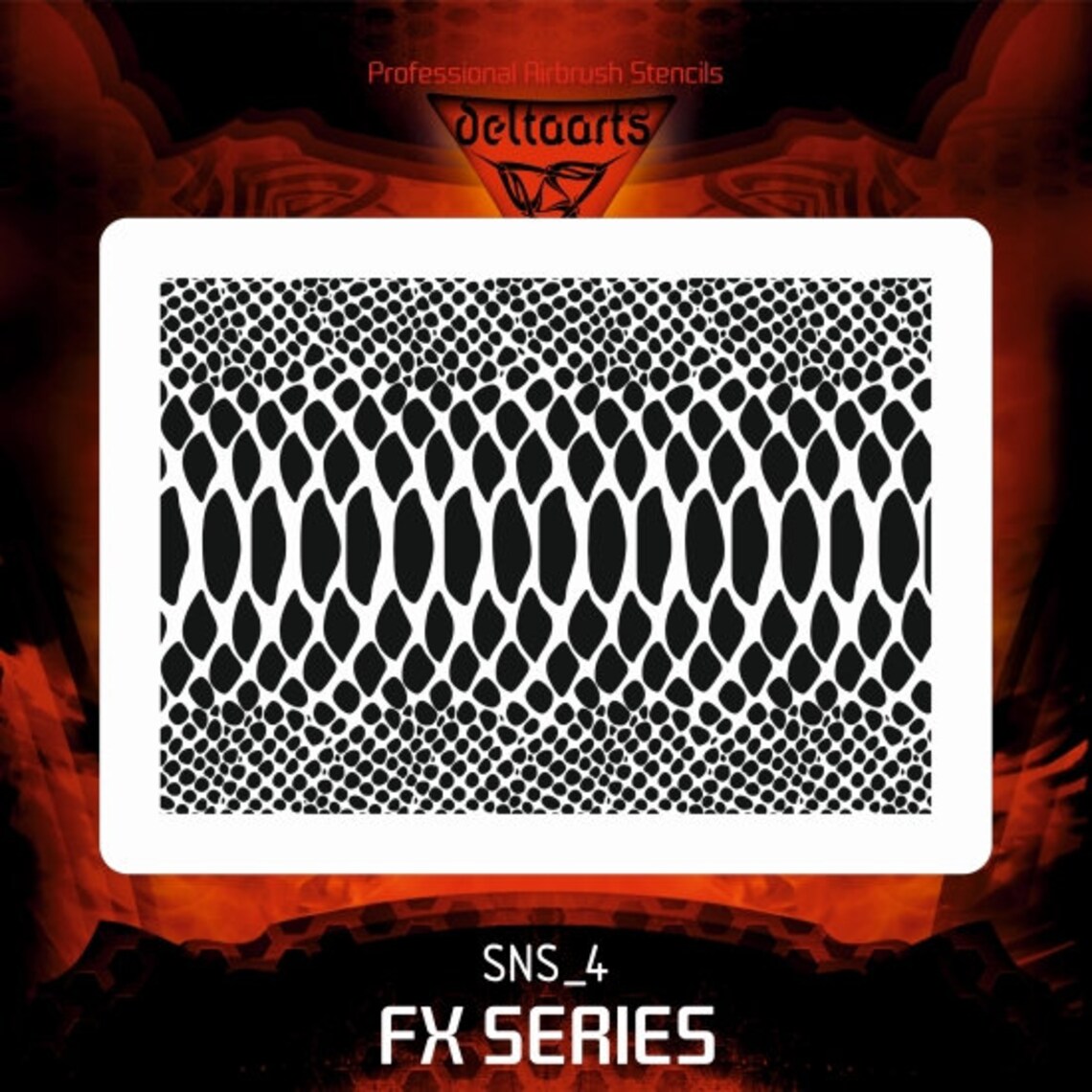 SNS4 Airbrush Stencil Template Snake Skin Snake Skin Mini Mid Etsy