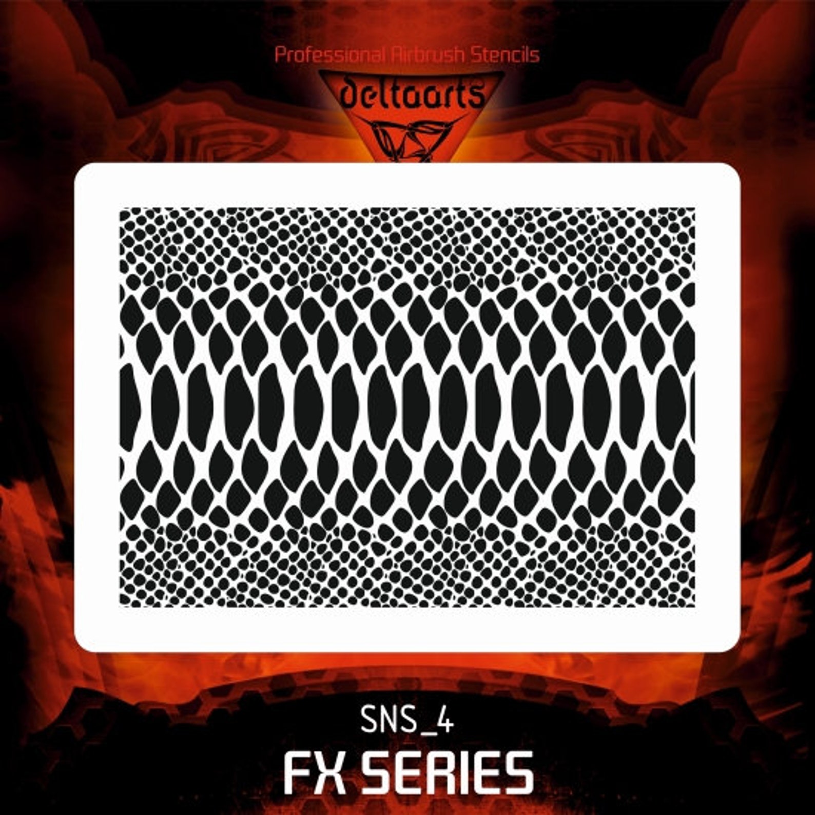 SNS4 Airbrush Stencil Template Snake Skin Snake Skin Mini Mid Etsy