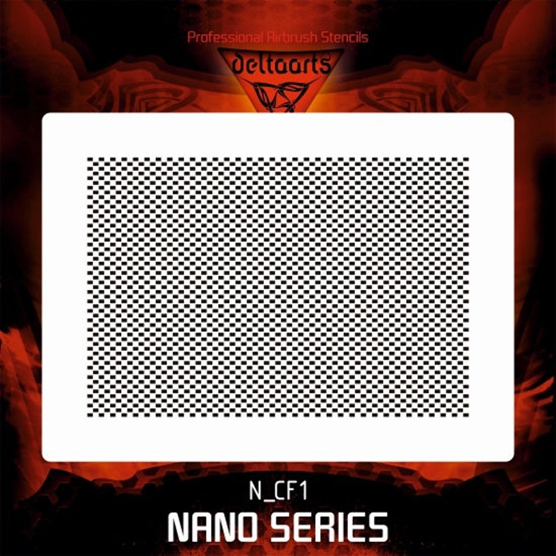 Airbrush stencil template Carbon fiber nano series N_CF1 Etsy