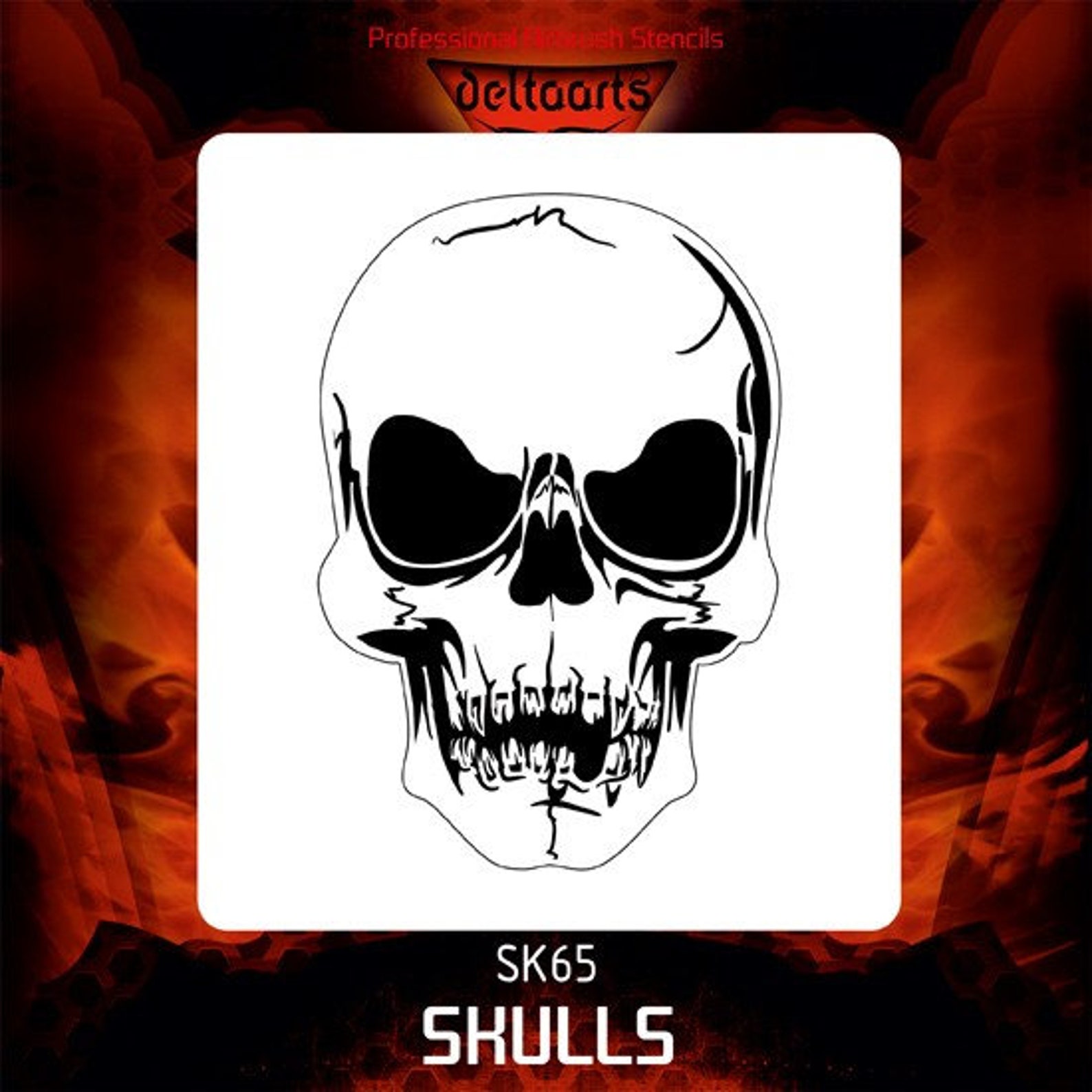 SK65 Airbrush stencil template Skull series Mini Mid XL XXL Etsy SK65 Airbrush stencil template Skull series Mini Mid XL XXL Etsy