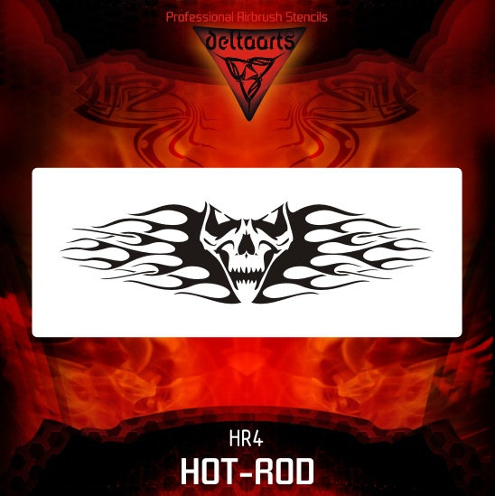HR4 Airbrush stencil template Hot Rod Flames series XL XXL Etsy