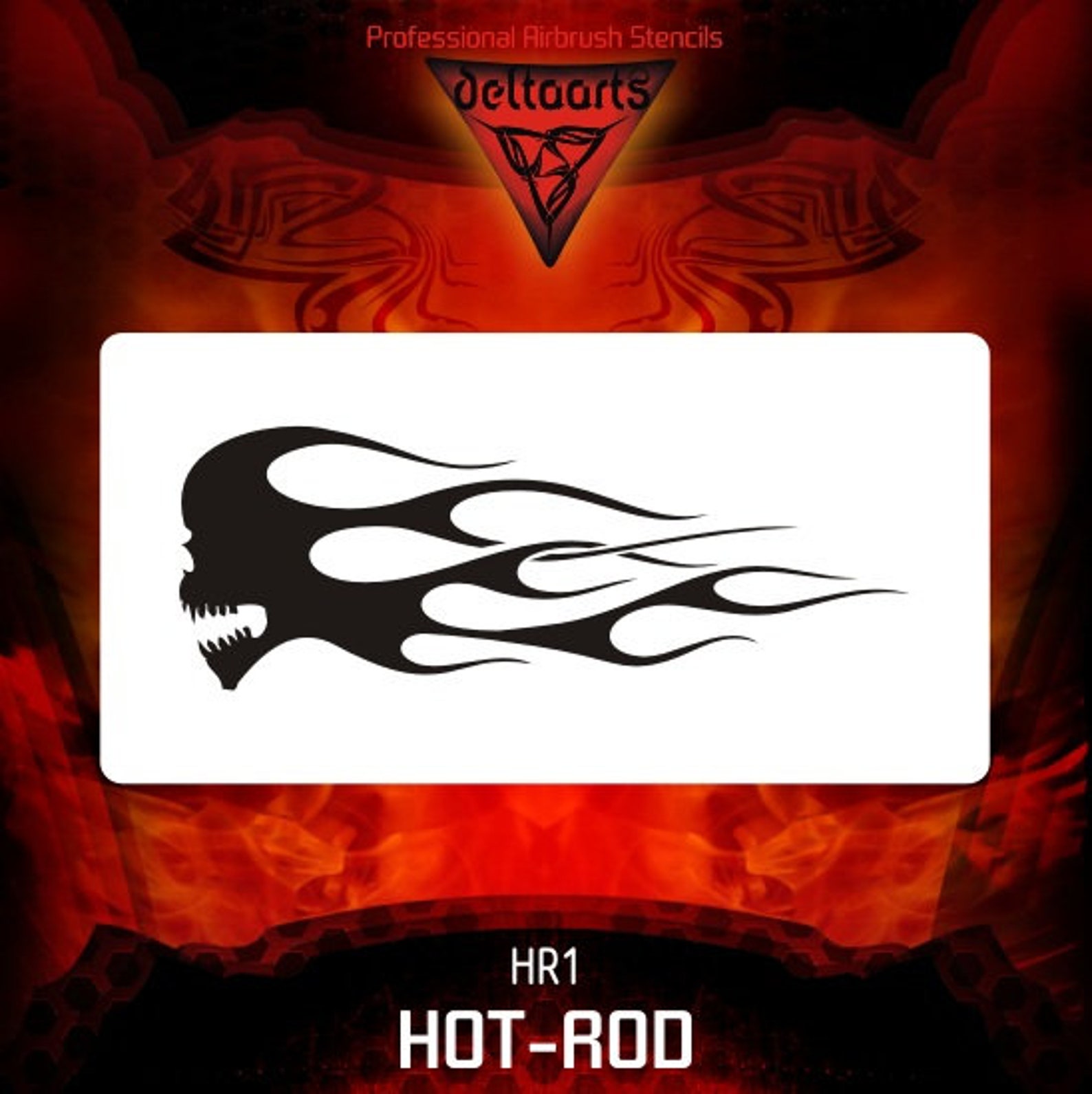 HR1 Airbrush stencil template Hot Rod Flames series XL XXL Etsy