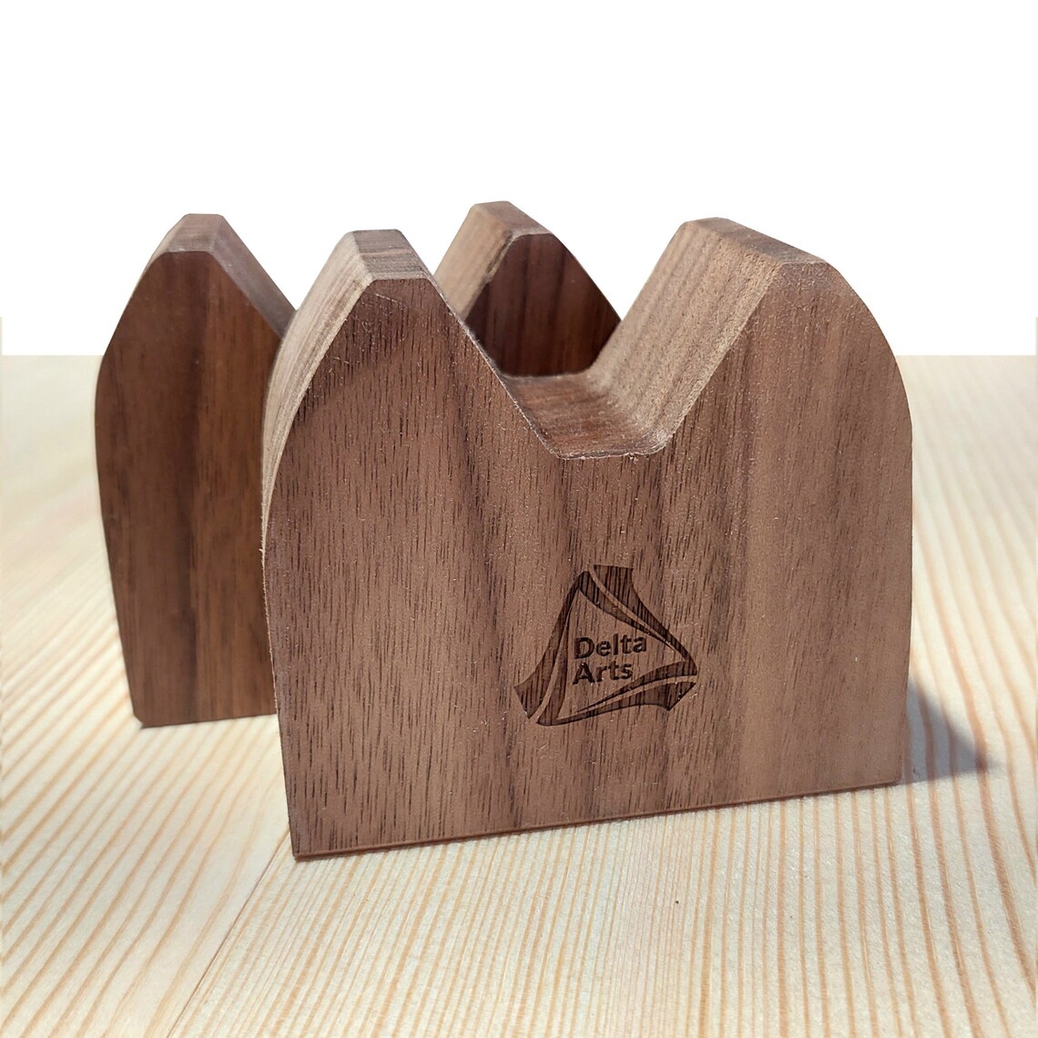 HIFi Audio cable support stands solid Walnut blocks set of 2 Etsy