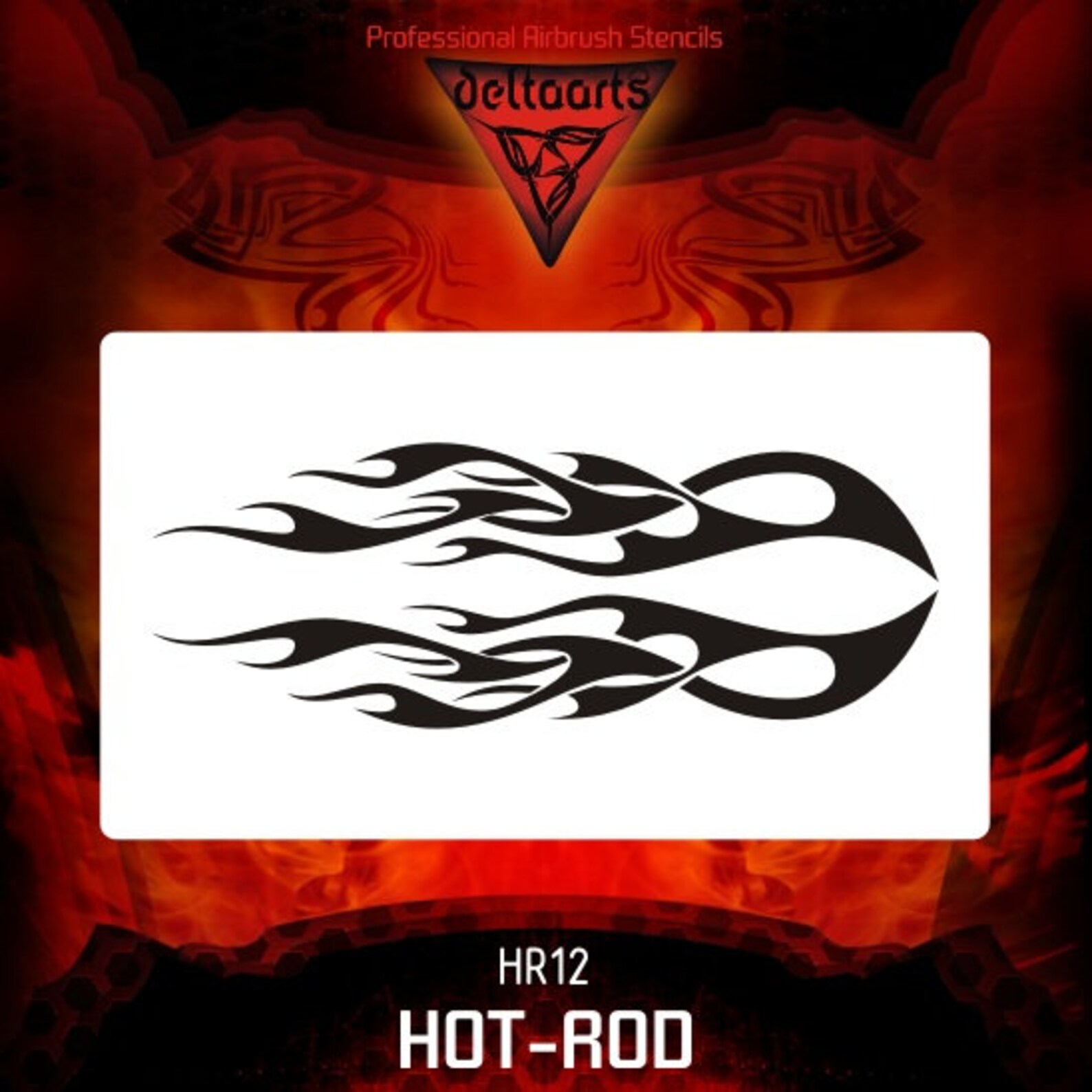 HR12 Airbrush stencil template Hot Rod Flames series XL XXL | Etsy