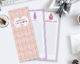 perpetual birthday calendar printable