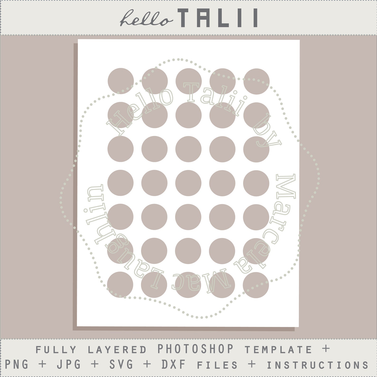 1 Inch Circle Photoshop Template Png Jpg Svg Dxf - Etsy