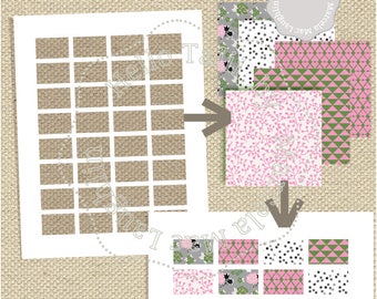 HALF BOXES Photoshop Template- DIY Planner Stickers Collage Sheet Digital Half box for Erin Condren Life Planner Fully Layered Psd+ Png+ Jpg
