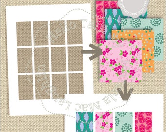 CLASSIC Happy PLANNER Full Boxes Photoshop Template- Full Box Photoshop Collage Template Digital- Make your own Planner Stickers Classic HP