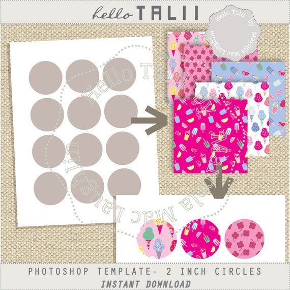 2 inch circle photoshop collage template digital collage etsy photoshop photo collage template