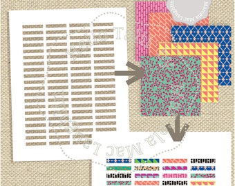 EDITABLE HEADERS Photoshop Template- 80 Planner Sticker Headers Collage Sheet Fully Layered Psd+ Png+ Jpg for Erin Condren Happy Planner
