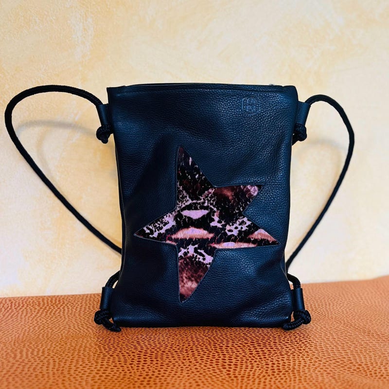 Y2K pony hair leather backpack