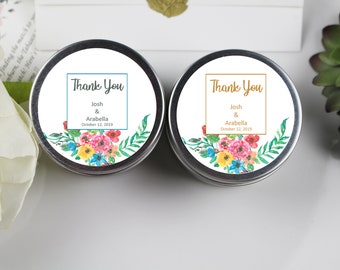 10pc Set Garden Personalized Soy Candles, Wedding Candle Favor, Wedding Favors, Bridal Shower Gift, Bachelorette Favor, Custom Candles