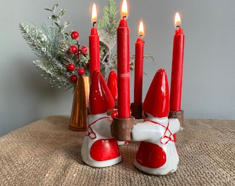 Advent candlestick candlestick elves in a ring Kayene AB