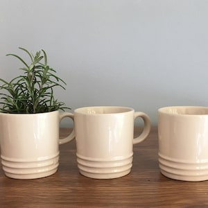 Le Creuset Espresso Mug, Demitasse, Stoneware Mug, Ivory, Cream Cup 100 ml/ 3.38 OZ