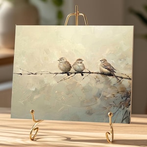 Vintage Art Print, Nature Wall Art, Landscape Oil Painting image 1