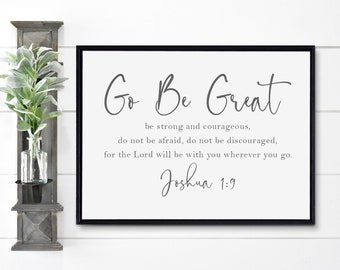 Go Be Great Wall Art, Graduation Gift