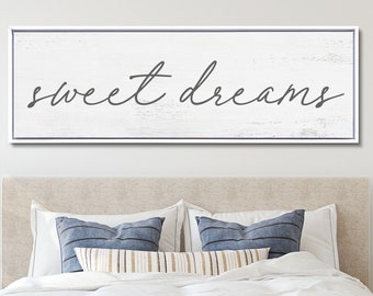 Sweet Dreams Sign, Master Bedroom Sign, Bedroom Wall Art