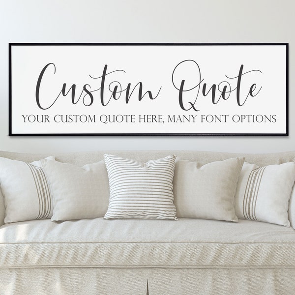 Custom Canvas Quote Etsy