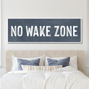 No Wake Zone Sign, Lake House Sign, Lake House Decor