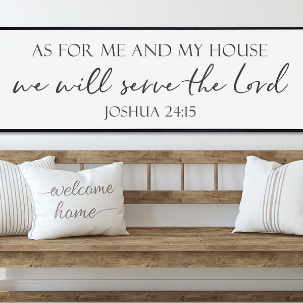 As for Me and My House We Will Serve the Lord Sign - Etsy