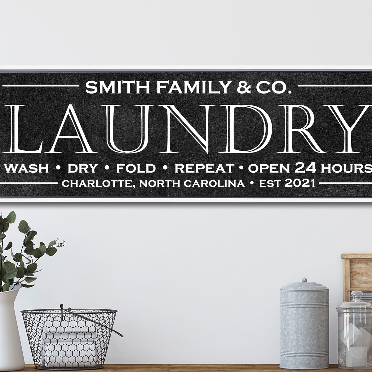 Laundry Room Sign, Laundry Room Decor, Personalized Laundry Sign - Etsy