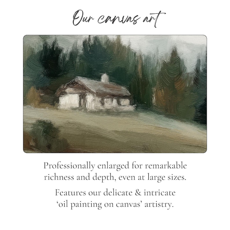 Large Sage Green Landscape Print: Framed Neutral Wall Artwork image 3