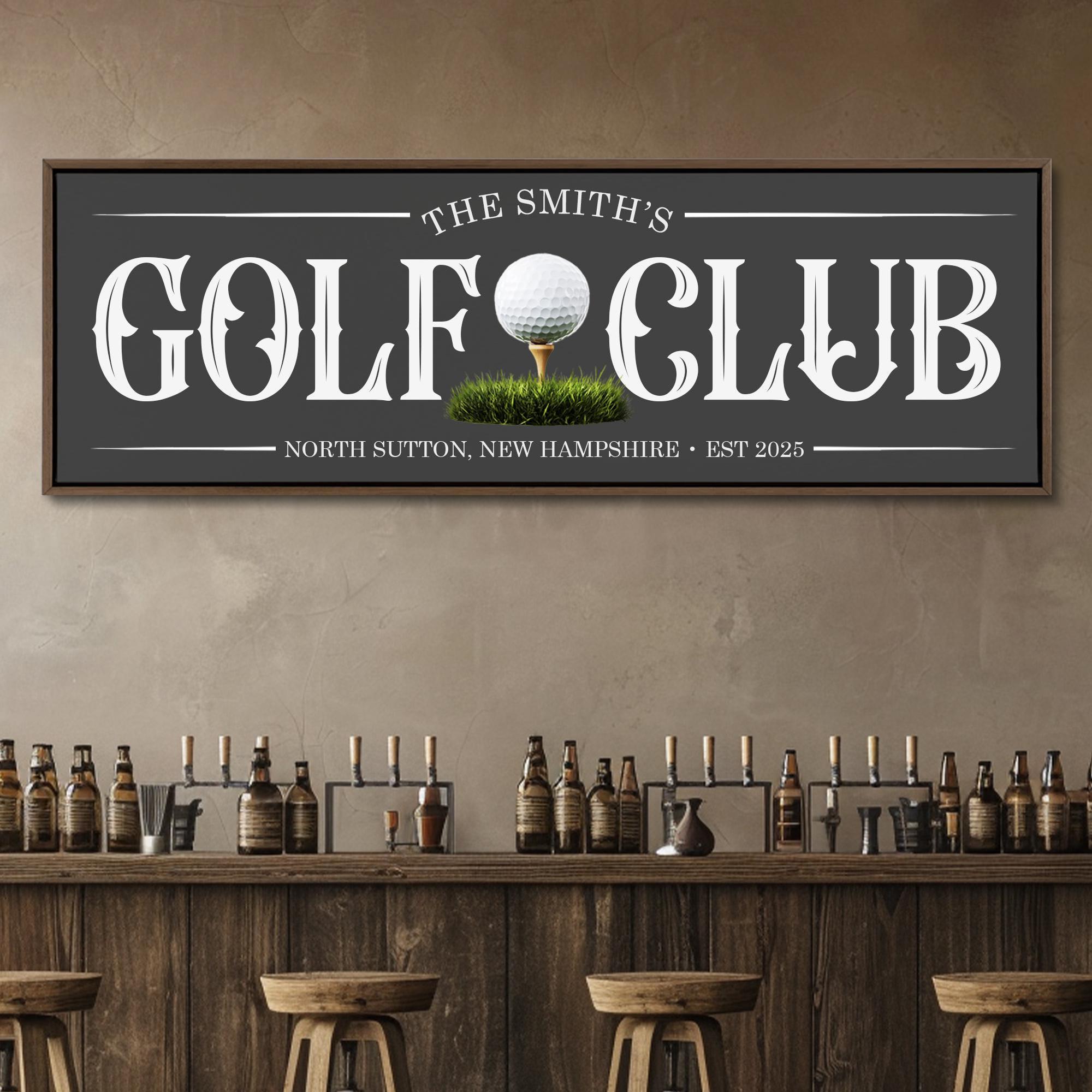 Table Sign Golf Personalized Golf Sign for Home Bar - Etsy