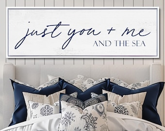 Beach House Sign, Beach House Bedroom Sign, You Me And The Sea