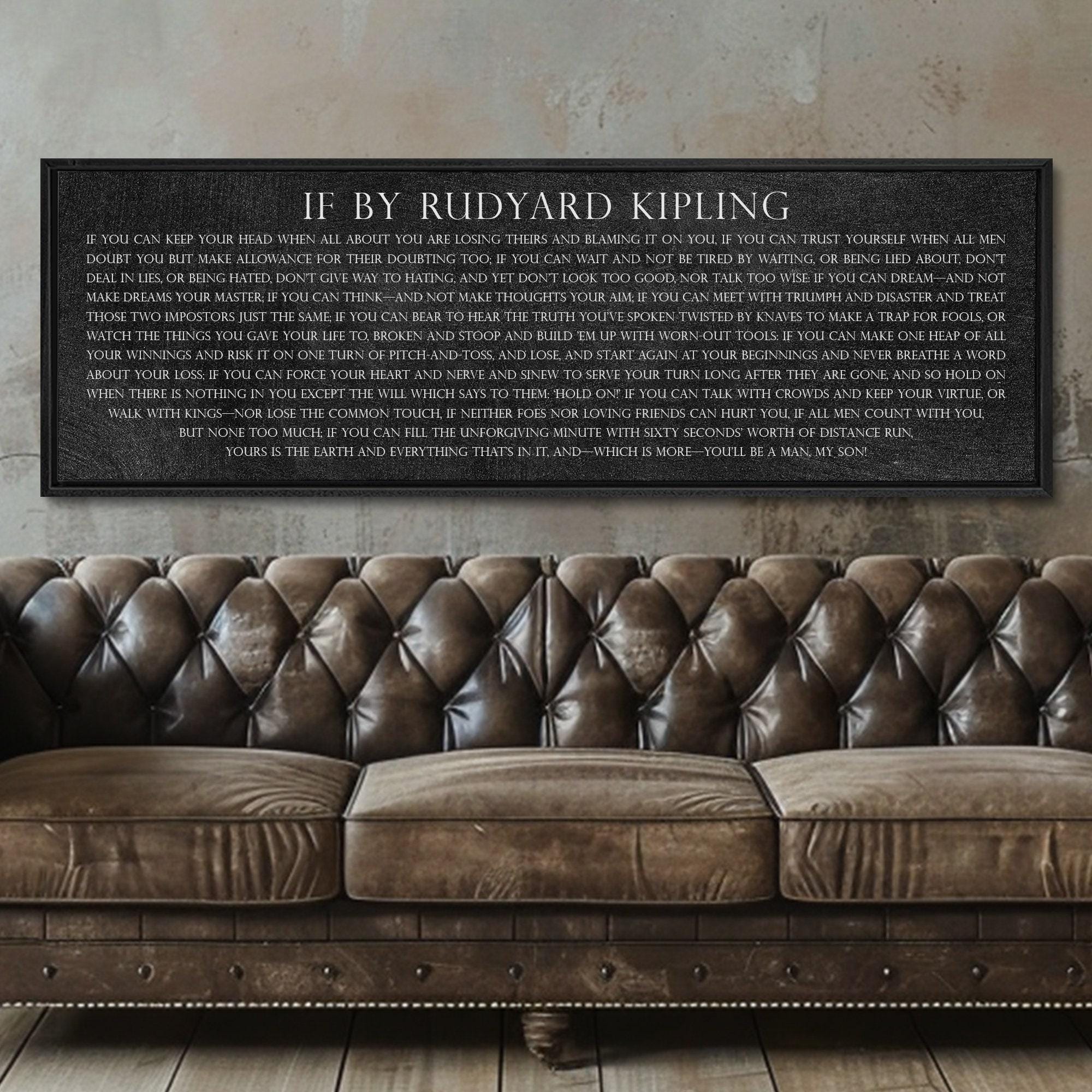 Rudyard Kipling If Poem, Gift for Son, Gift for Graduate
