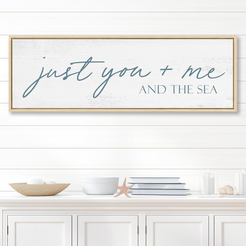 Beach House Sign, You Me And The Sea, Farmhouse Decor image 5